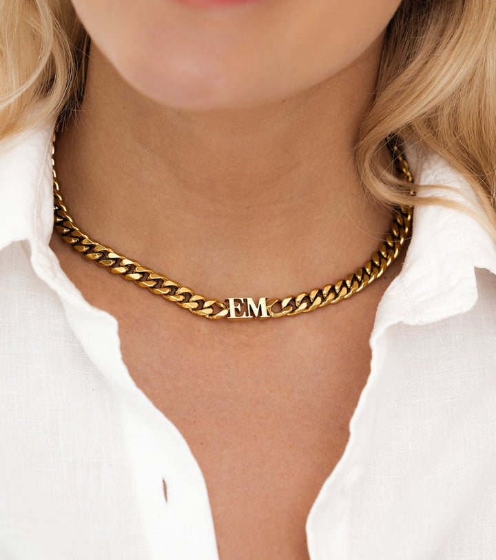 Ciara Initial Choker Necklace