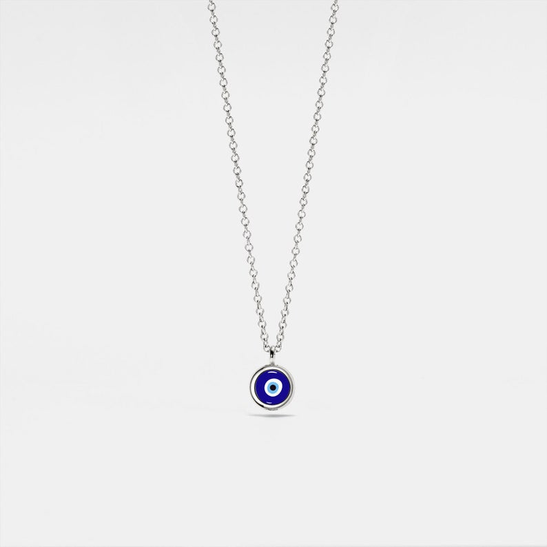 Dainty Evil Eye Protector Necklace