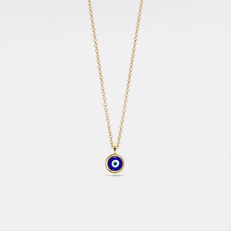 Dainty Evil Eye Protector Necklace