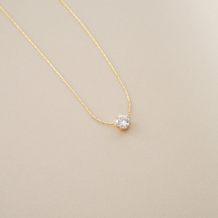 One Diamond Necklace