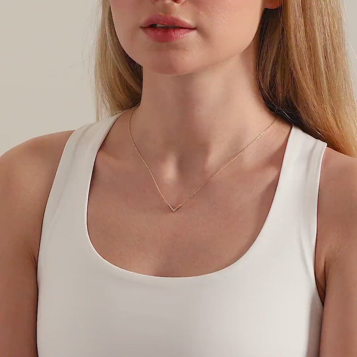 Diamond Chevron Necklace
