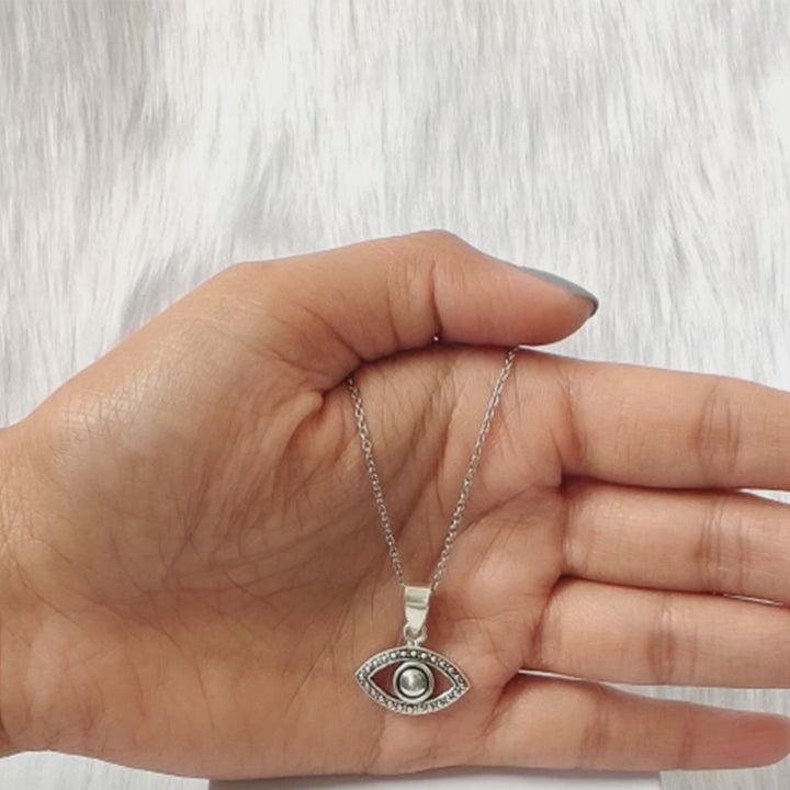 AUSTERE EYE PENDANT - 925 SILVER