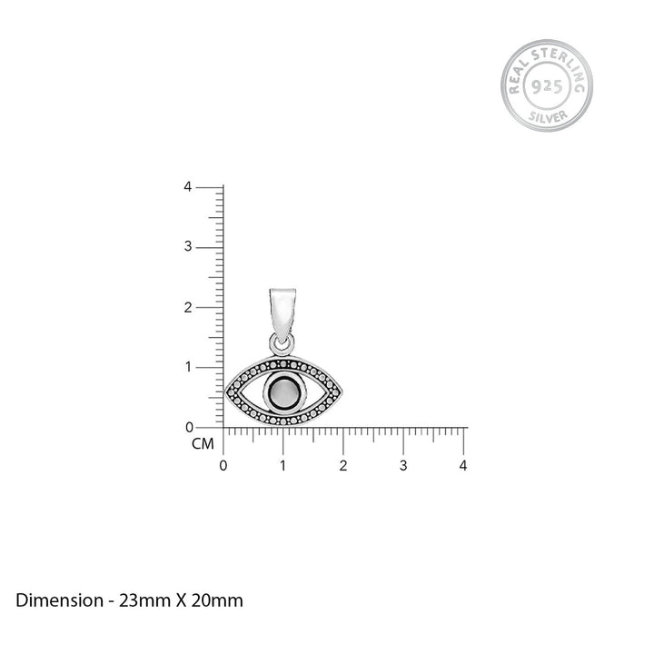 AUSTERE EYE PENDANT - 925 SILVER