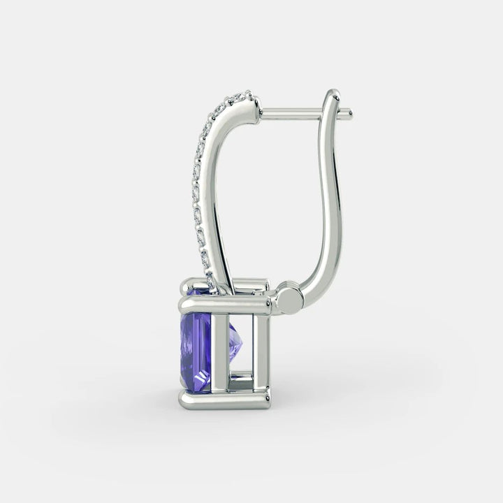 Ezra Amethyst Earrings - 925 SILVER