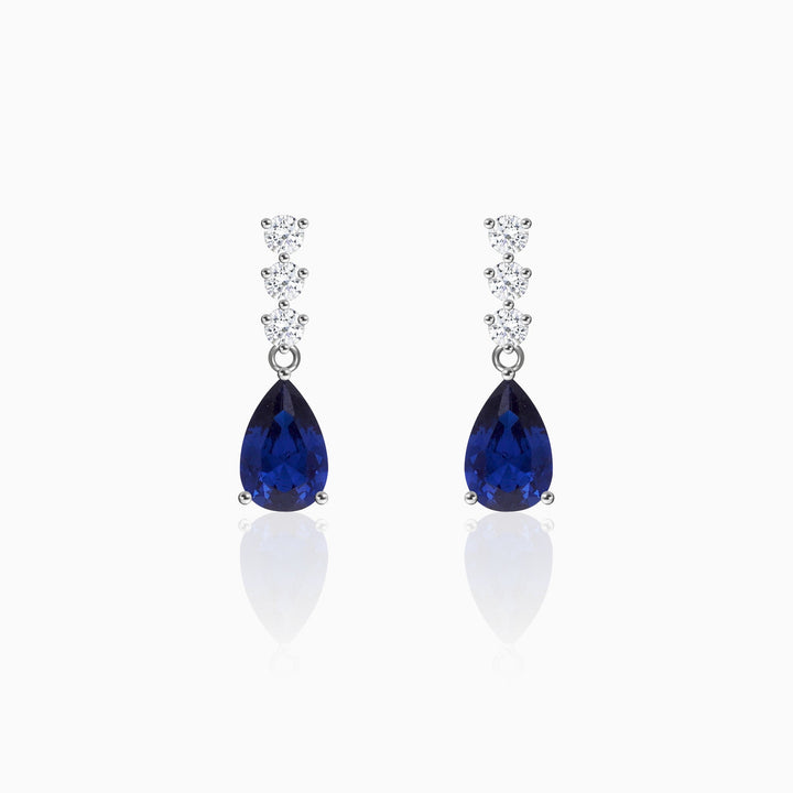 Sapphire Shimmer Earrings