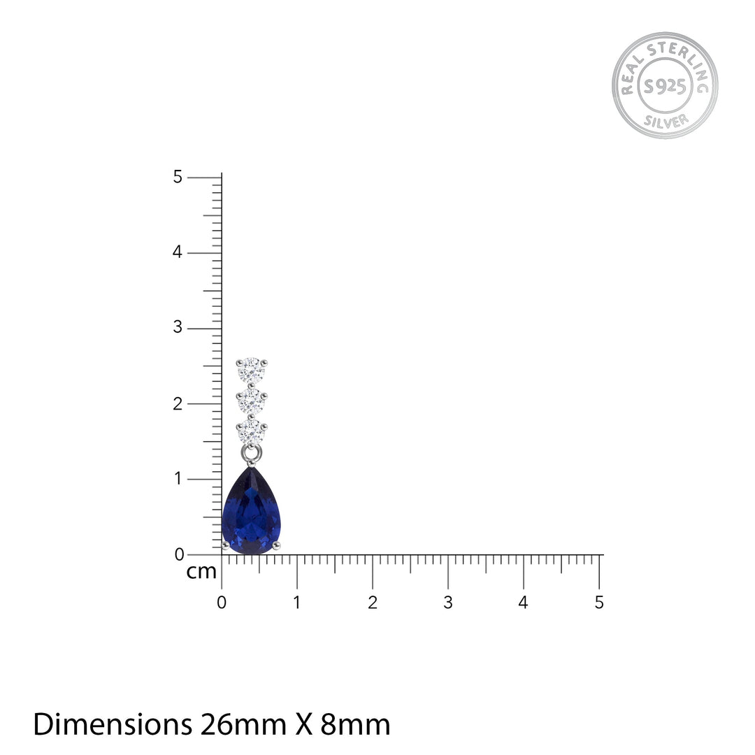 Sapphire Shimmer Earrings