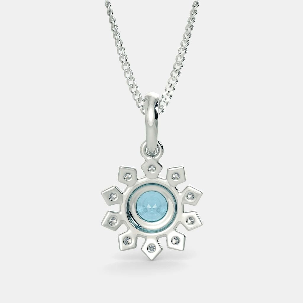 Alexandra Aquamarine Necklace - 925 SILVER - SENSATION Pakistan