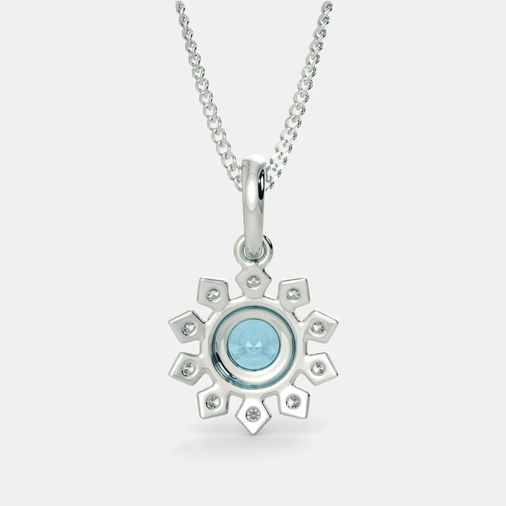 Alexandra Aquamarine Necklace - 925 SILVER - SENSATION Pakistan