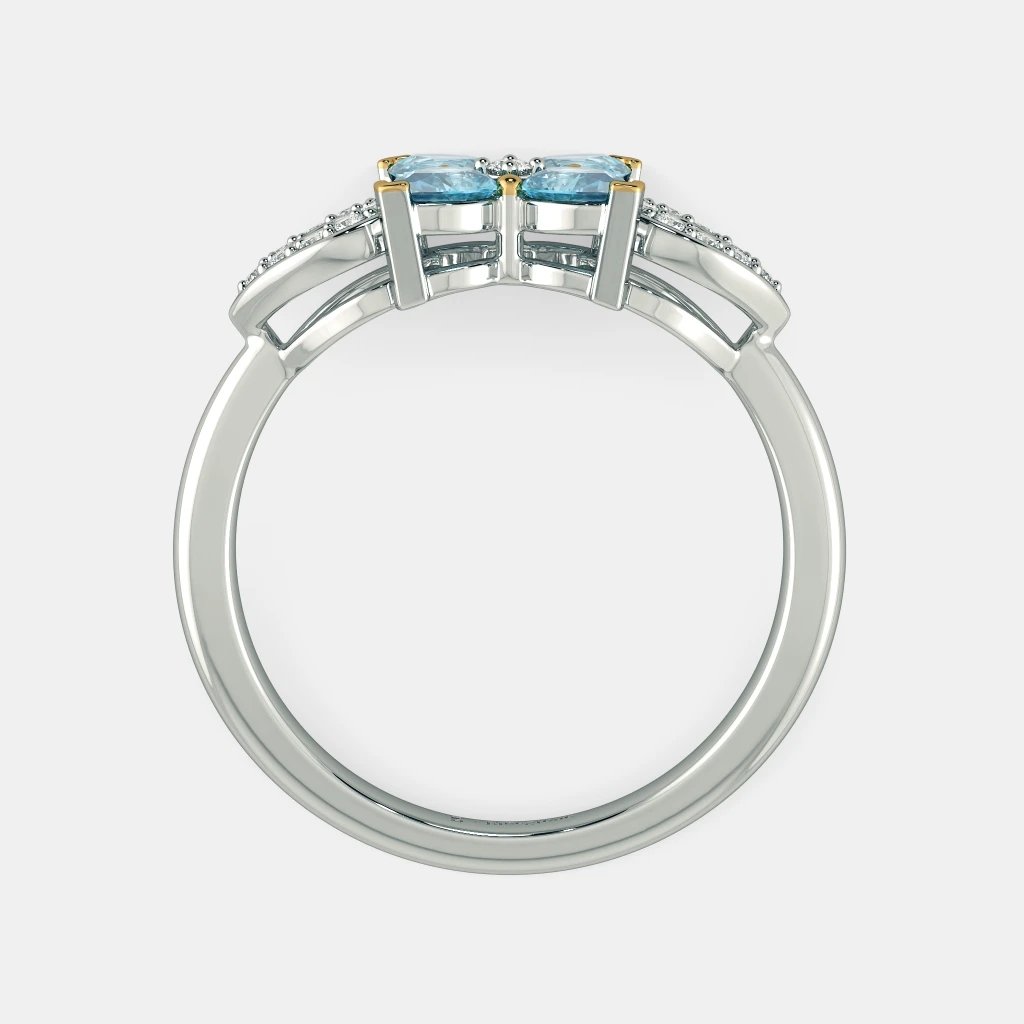 ARISTA AQUA BLUE RING -925 SILVER - SENSATION Pakistan