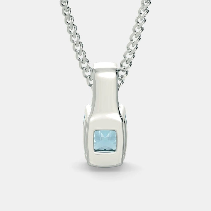 Blue Topaz Zircon Necklace - 925 SILVER - SENSATION Pakistan
