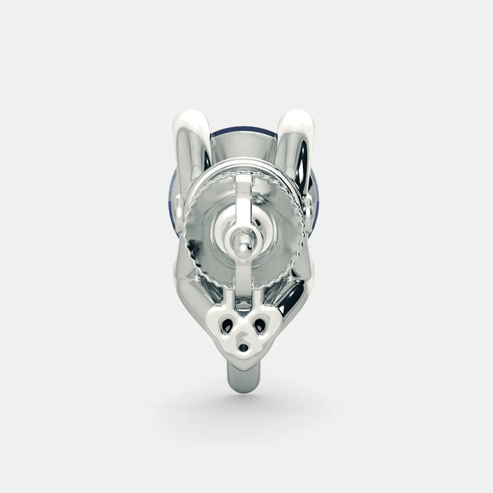 Diana Blue Sapphire Earings- 925 SILVER - SENSATION Pakistan