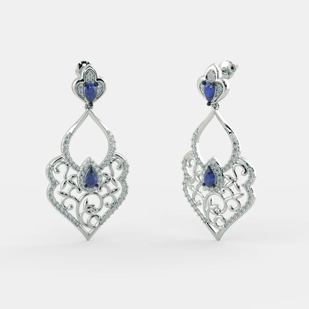 Exquisite Earrings - 925 SILVER - SENSATION Pakistan