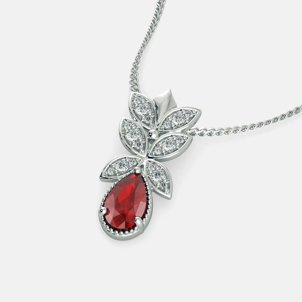 TRINKETS DIAMOND NECKLACE - 925 SILVER