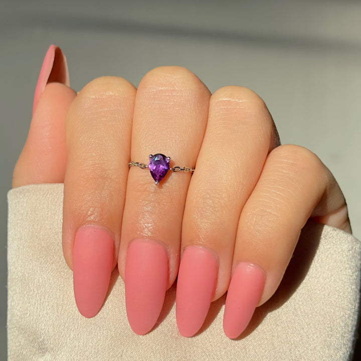 Mystical Moonbeam Amethyst Ring