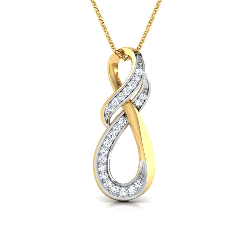INTER TWISTED ZIRCON NECKLACE - SENSATION Pakistan