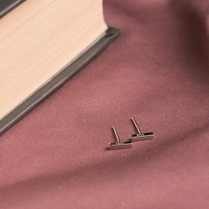 MINIMAL BAR STUDS - 925 SILVER - SENSATION Pakistan