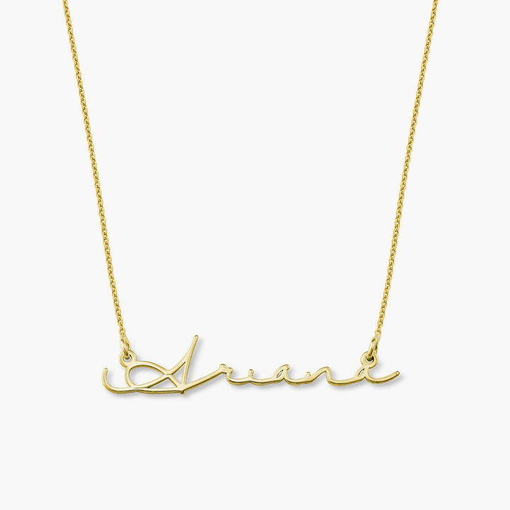 SIGNATURE NAME NECKLACE - GOLD PLATED - SENSATION Pakistan
