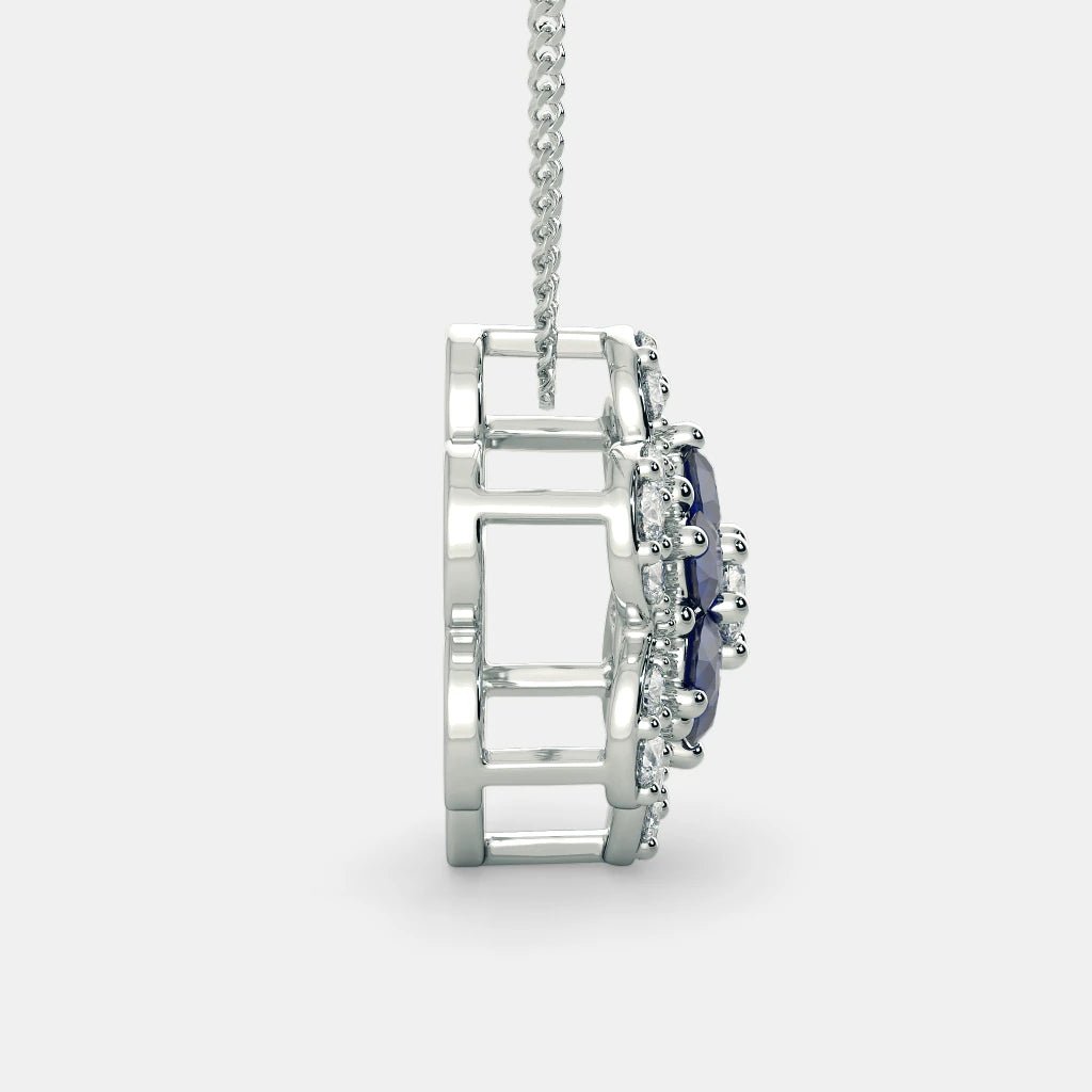Sophin Diamond Necklace - 925 Silver - SENSATION Pakistan