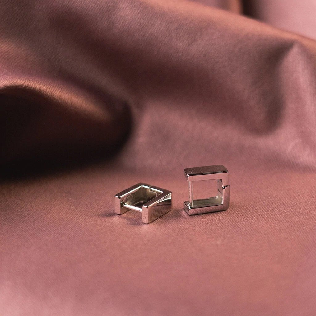 SQUARE HOOPS - 925 SILVER - SENSATION Pakistan