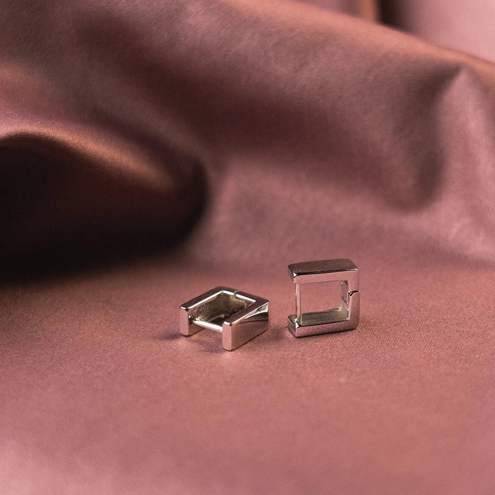 SQUARE HOOPS - 925 SILVER - SENSATION Pakistan