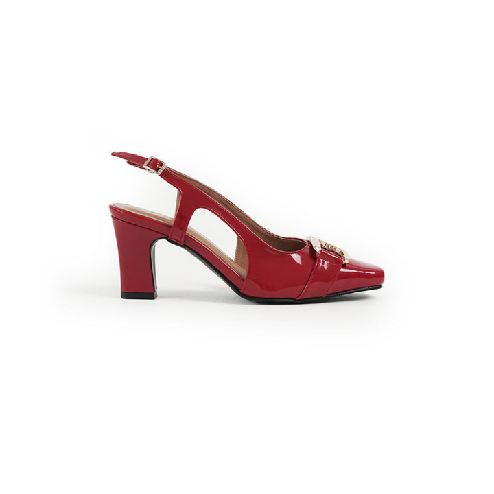 Kiara Block Heels Red