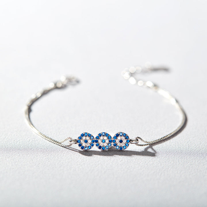 Threefold Evil Eye Bracelet