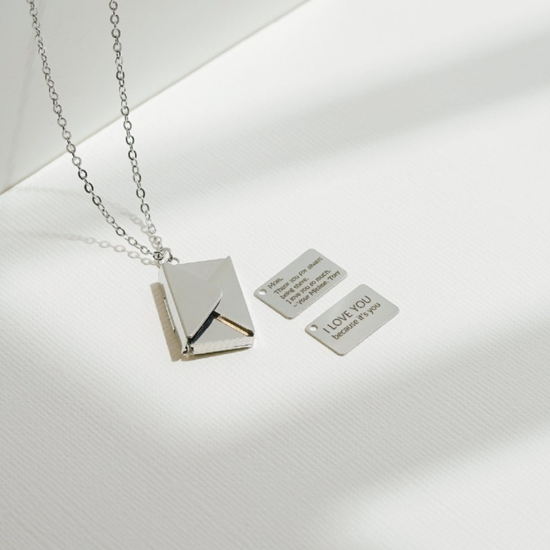 Personalized Envelope Necklace