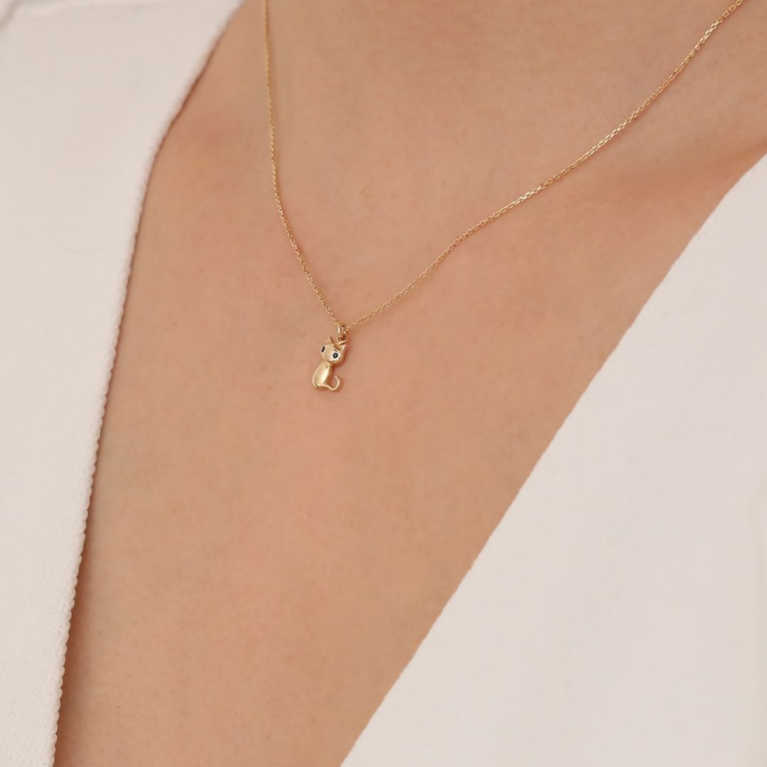 Dainty Cute Cat Necklace