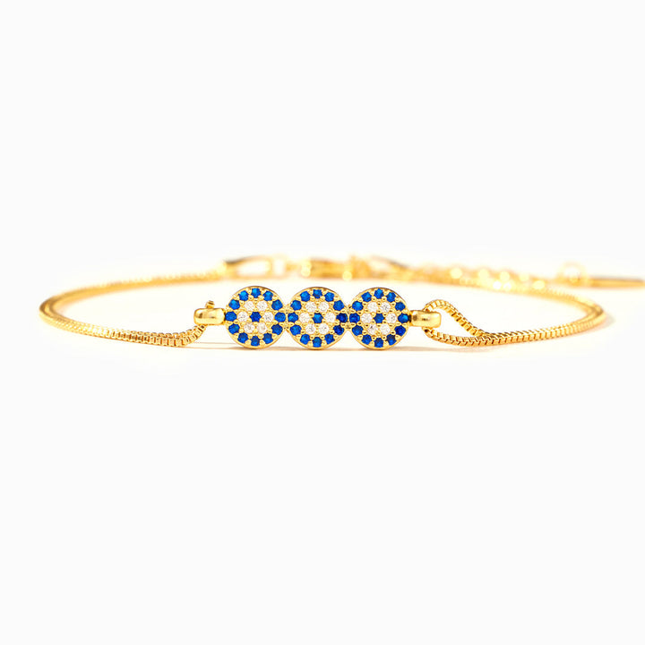 Threefold Evil Eye Bracelet
