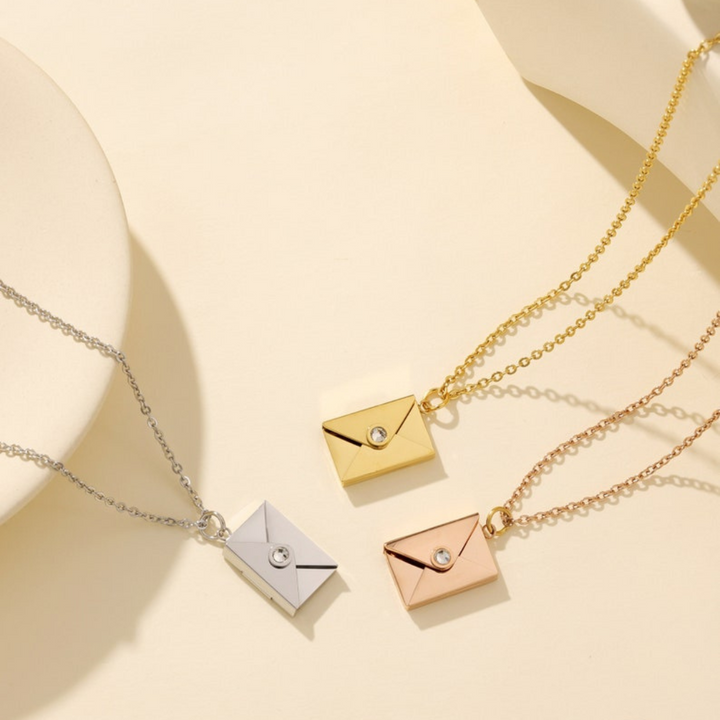 Personalized Envelope Necklace