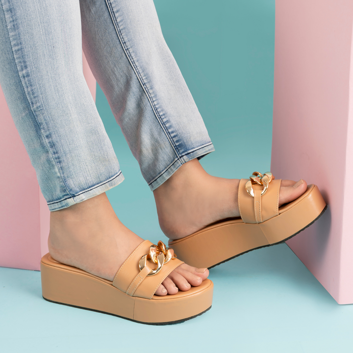 Lexie Wedges - Tan