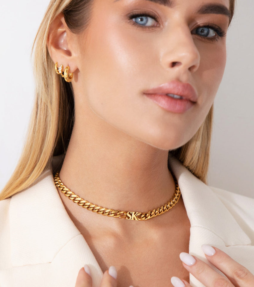 Ciara Initial Choker Necklace