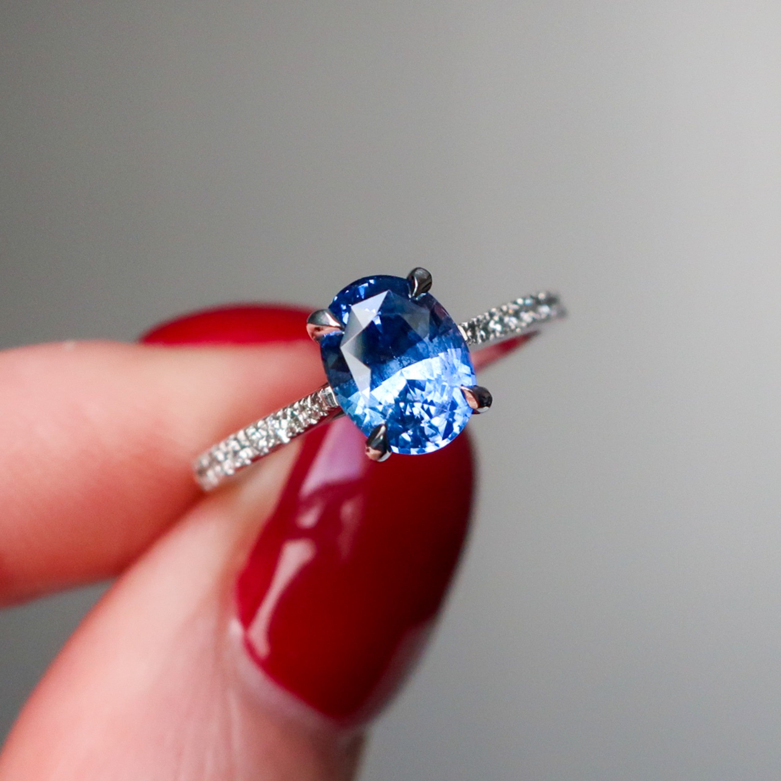 The Symphony Blue Sapphire Ring