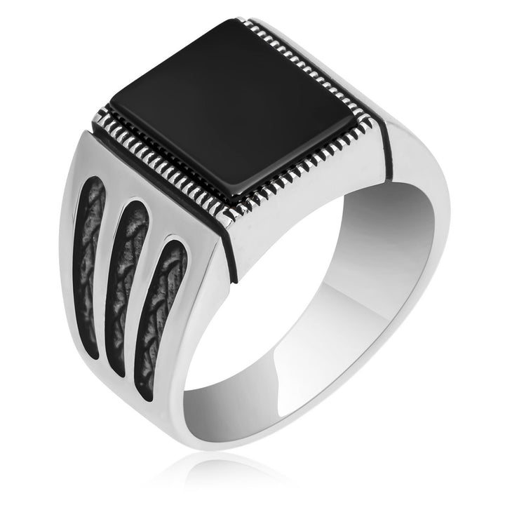 Grand Vizier's Black Aqeeq Ring