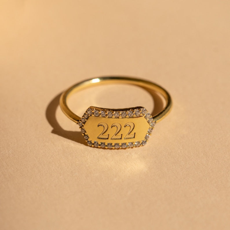 Radiant Initial Name Ring