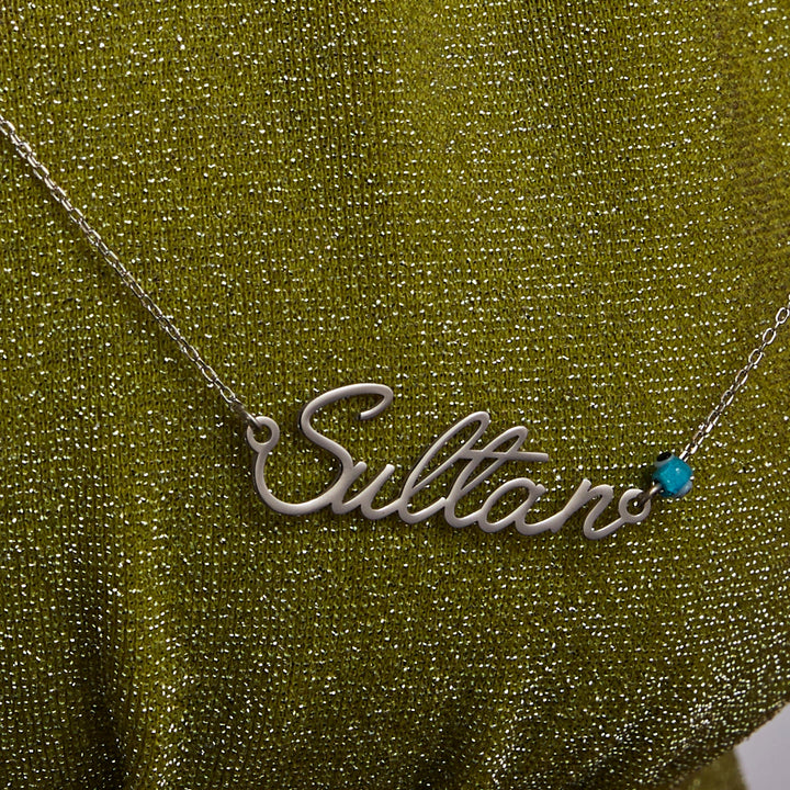 Prestige Birthstone Name Necklace