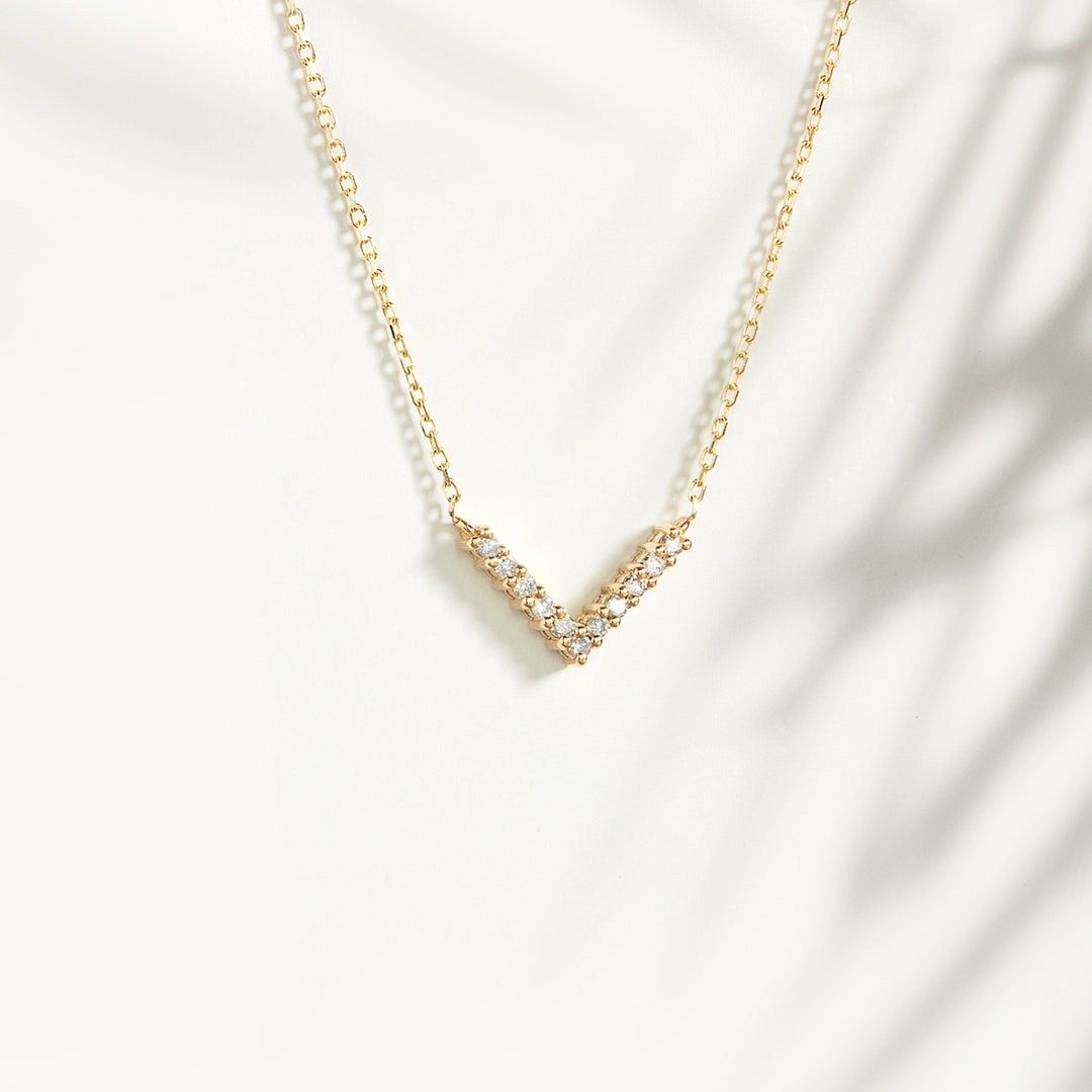 Diamond Chevron Necklace