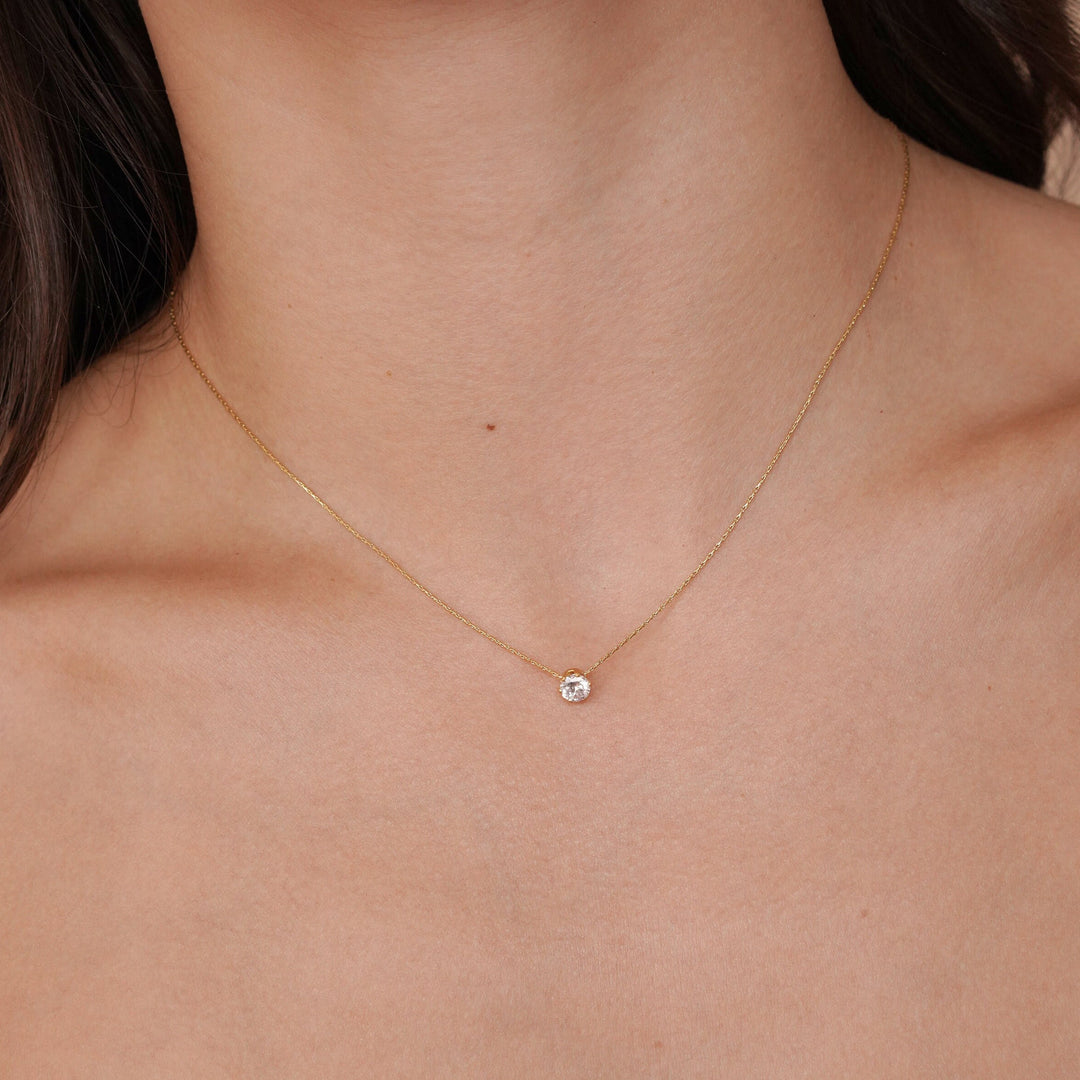 One Diamond Necklace