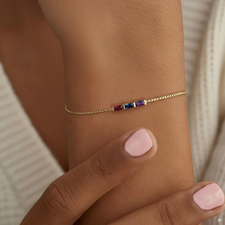 Dainty Birthstone Bracelet