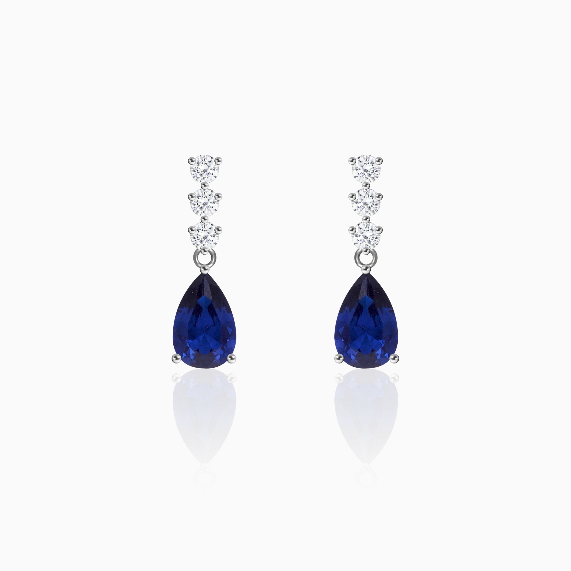 Sapphire Shimmer Earrings