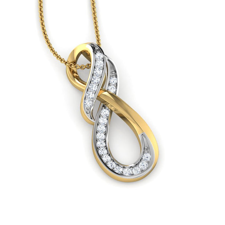 INTER TWISTED ZIRCON NECKLACE - SENSATION Pakistan