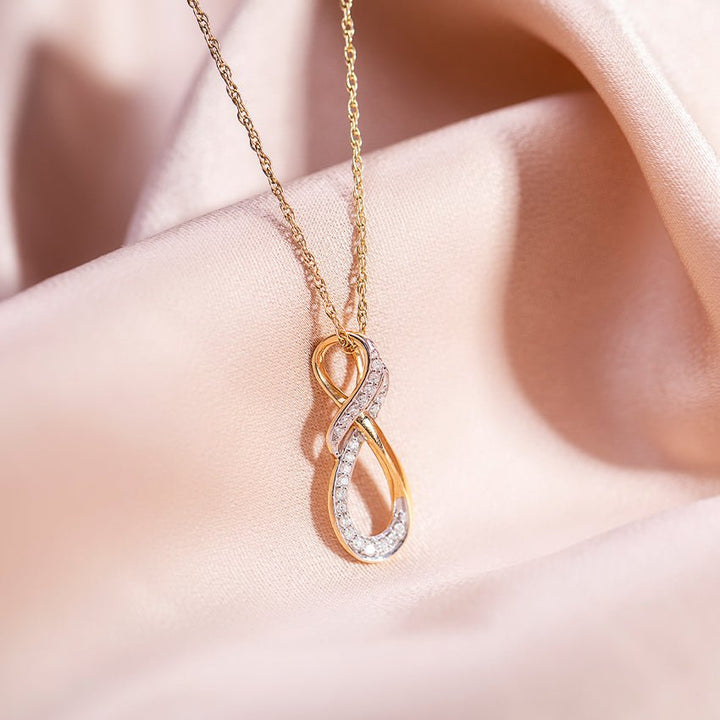 INTER TWISTED ZIRCON NECKLACE - SENSATION Pakistan