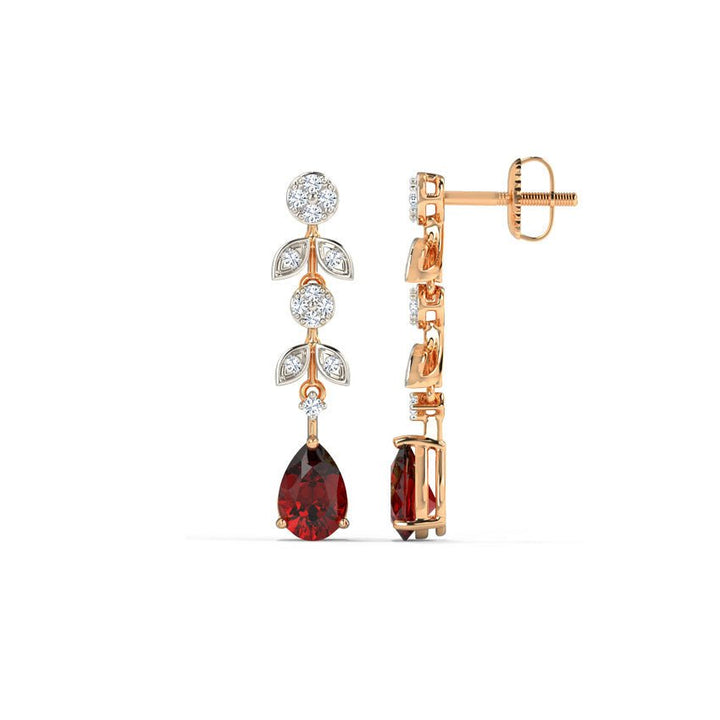 REGAL RUBY DROP EARRINGS - SENSATION Pakistan