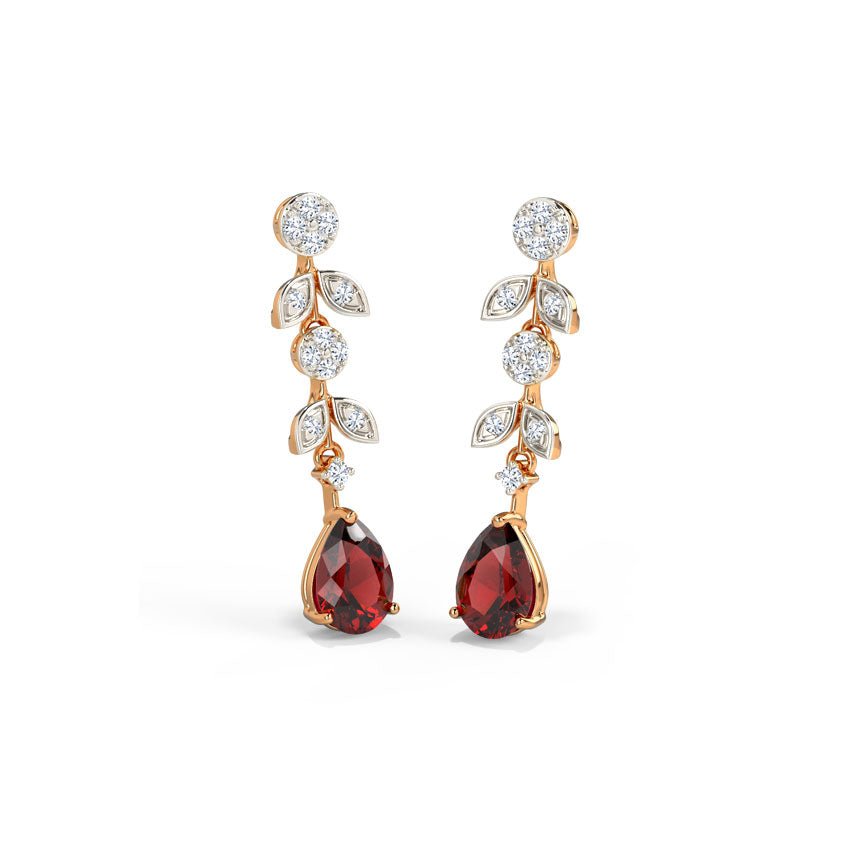 REGAL RUBY DROP EARRINGS - SENSATION Pakistan