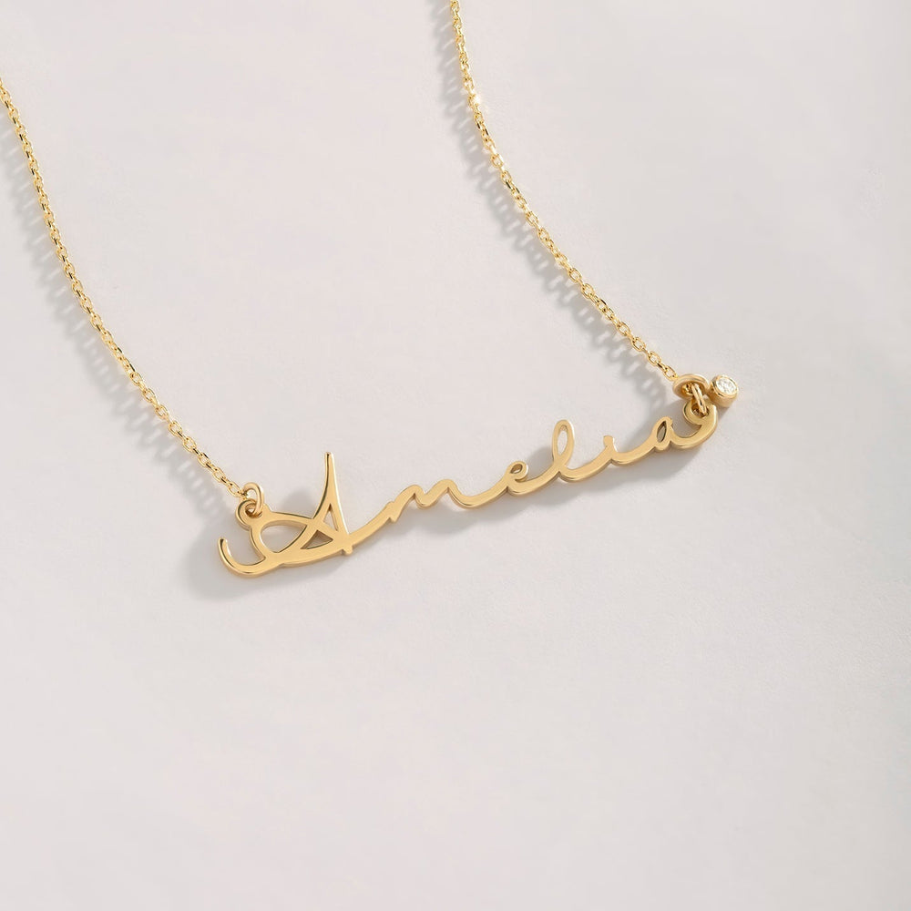 SIGNATURE Diamond Name Necklace - SENSATION Pakistan