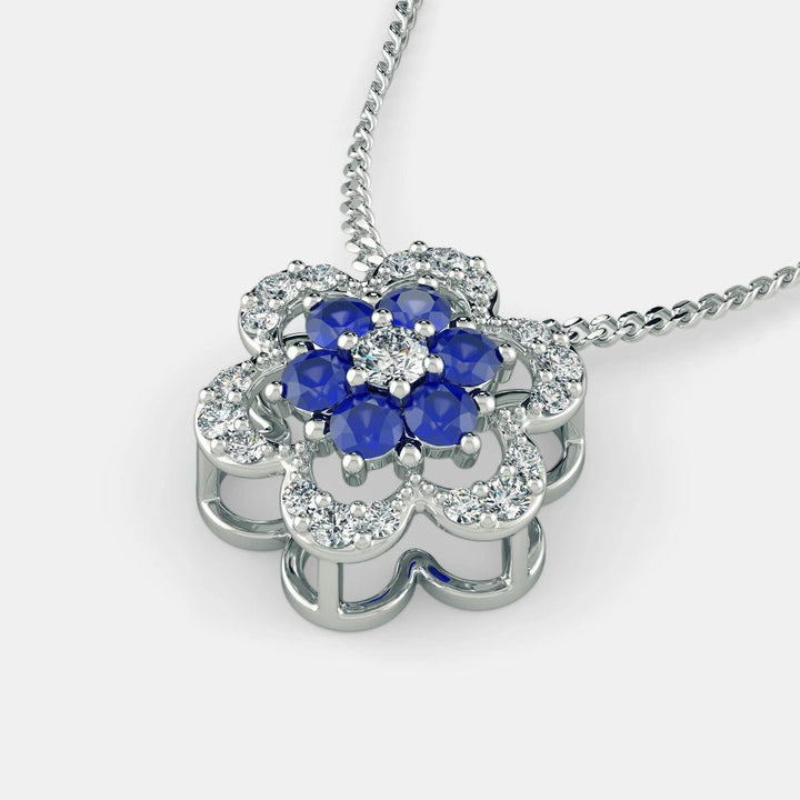 Sophin Diamond Necklace - 925 Silver - SENSATION Pakistan