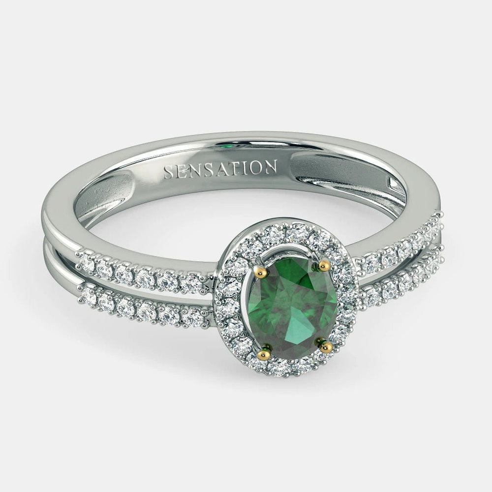 THE ATLANTIS EMERALD RING - 925 SILVER - SENSATION Pakistan