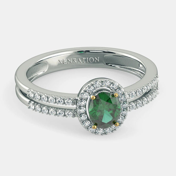 THE ATLANTIS EMERALD RING - 925 SILVER - SENSATION Pakistan
