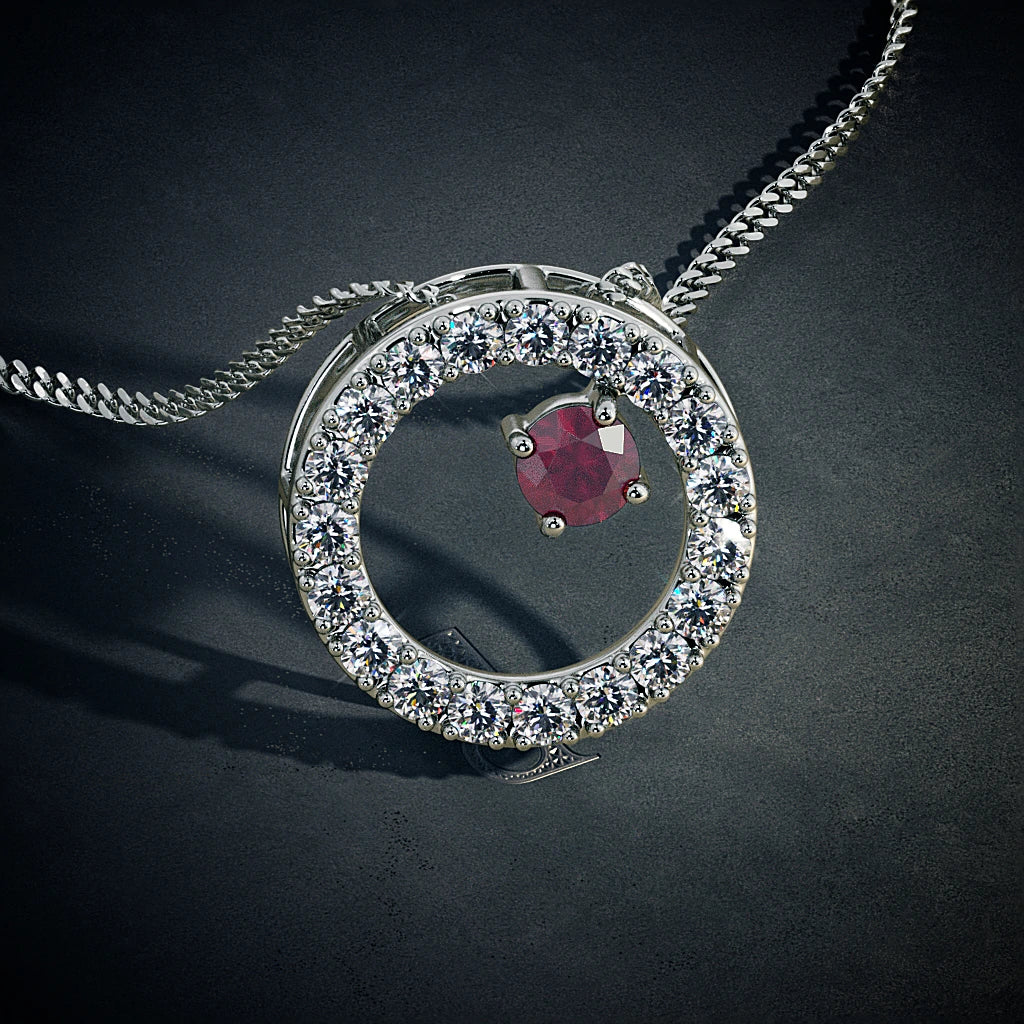 DRASTIC DIAMOND NECKLACE - 925 SILVER