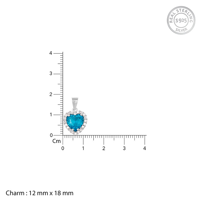 Heart Of The Ocean Pendant - 925 SILVER